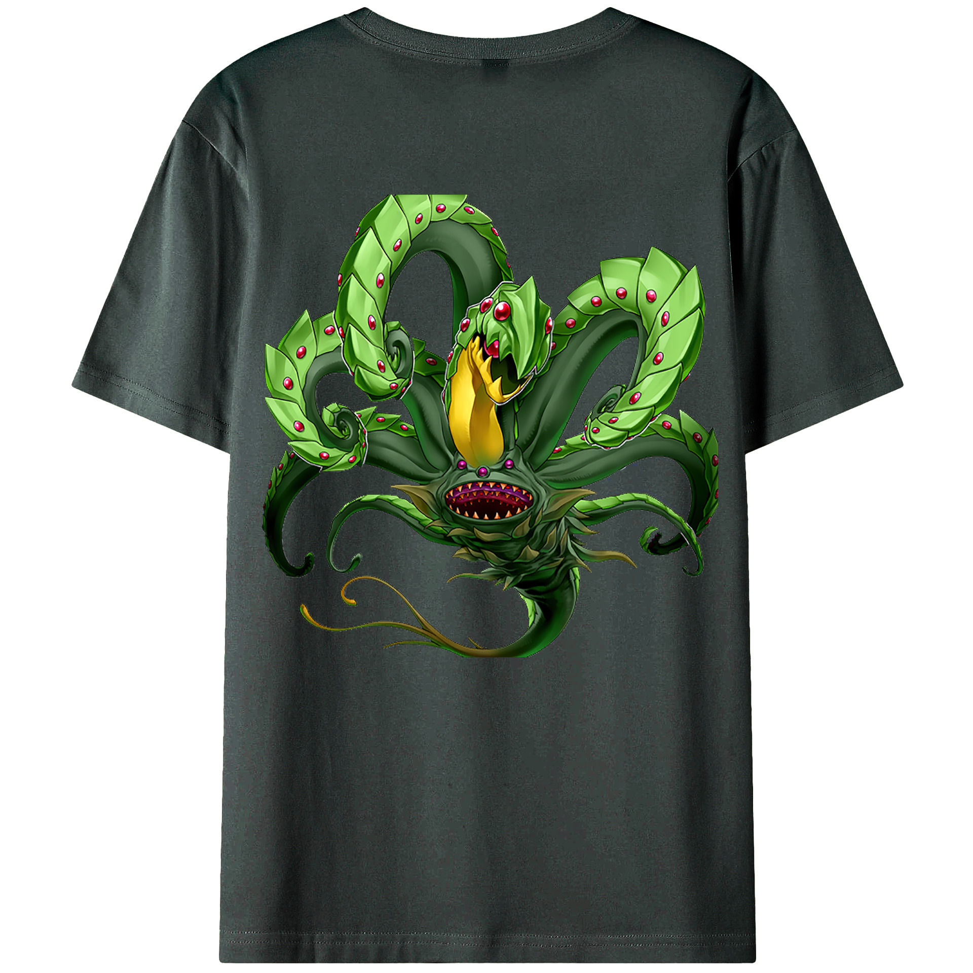 （画像用） 遊☆戯☆王 Yu-Gi-Oh! 綿100％ メンズ半袖Tシャツ（バックプリント） 通気性